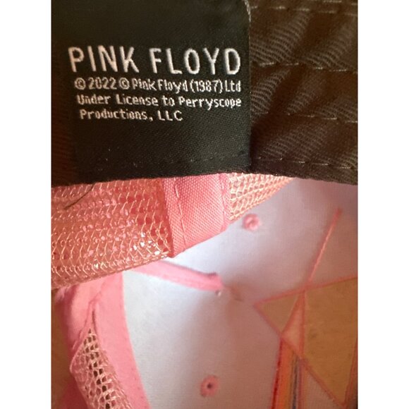 Pink Floyd Trucker Hat OSFM H3 Headwear Checkered & Pink Mesh Snapback - Picture 6 of 6